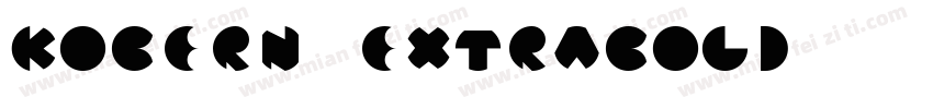 Kobern ExtraBold字体转换